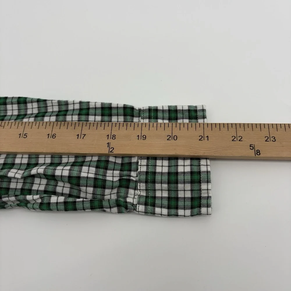 Ralph Lauren Youth Boy's XL (18/20) L/S‎ Green Plaid Button Up Shirt Pony Logo